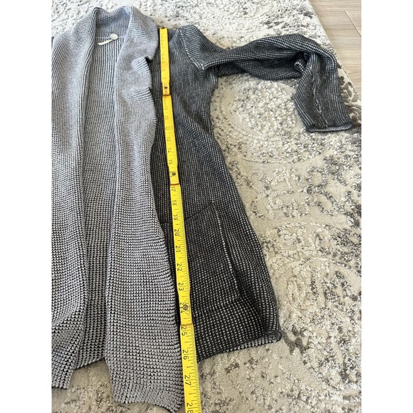 Margaret O’Leary Waffle Knit Gray Cardigan Jacket Sz. XS - Picture 7 of 7